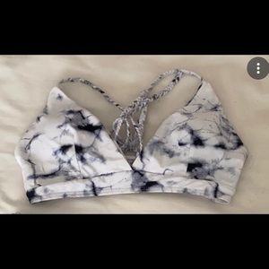 Marble Print Bikini Top